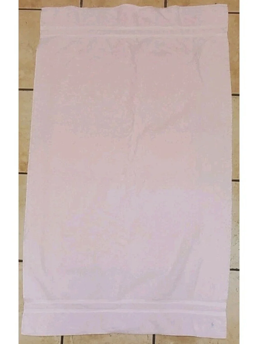Vintage Polo Ralph Lauren Pink Bath Towel Blue Pony Logo 45x27